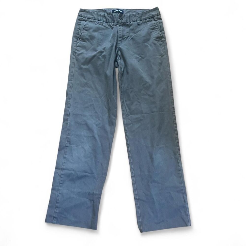 Lands End Women's Gray Chino Trousers SZ 4